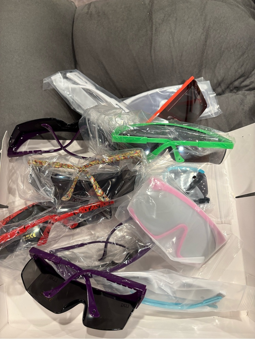 LUG Sports Kids Sunglasses - Purple, Green, Pink, Red, Black